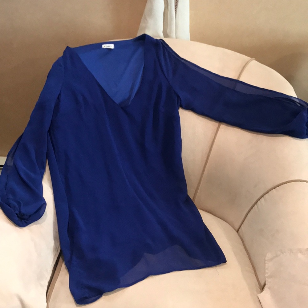 Royal blue Tobi long sleeve dress